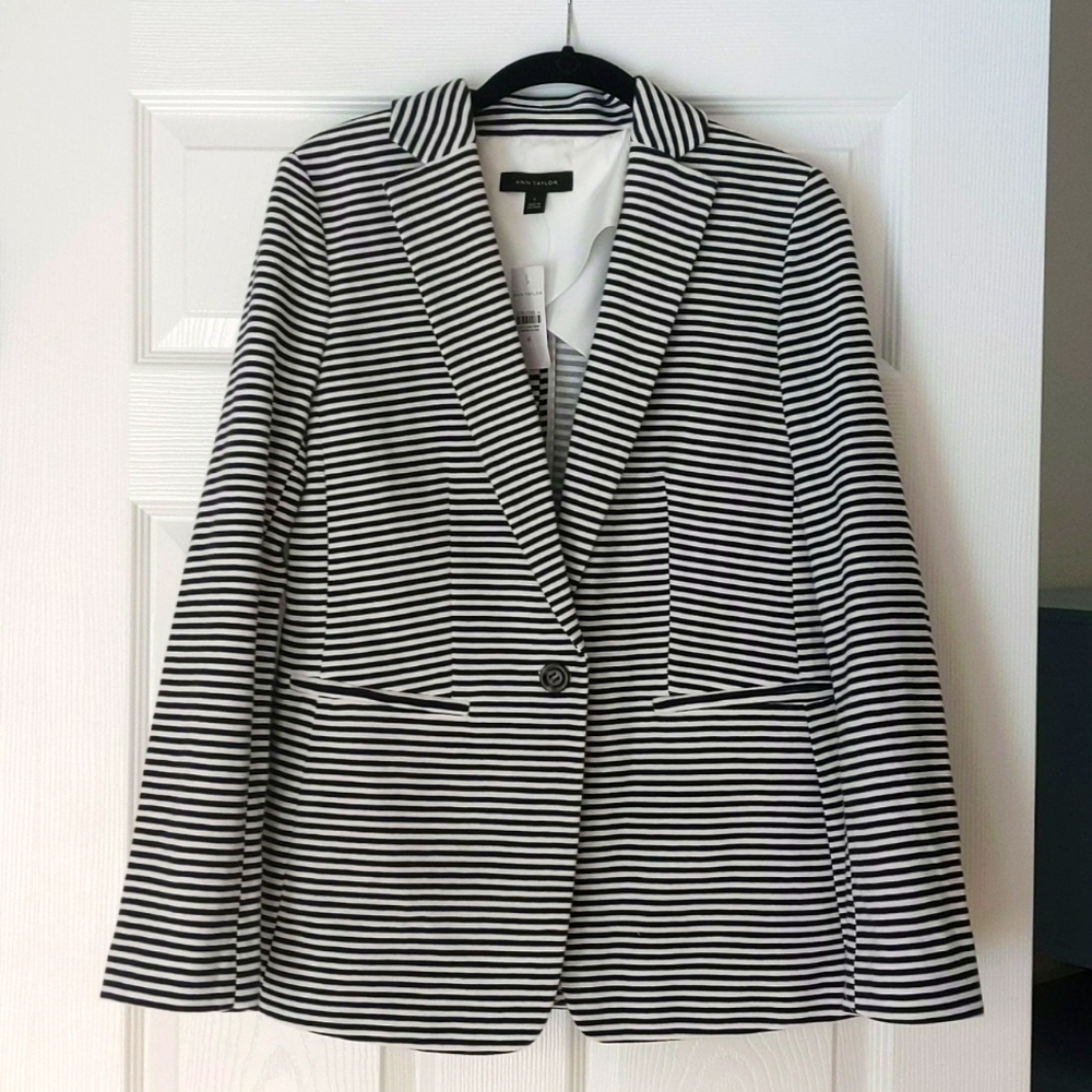 Navy striped jacket
